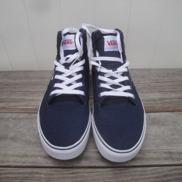 NEW VANS Men's Shoes Dress Blue or Navy-Blue Winston High-Top 9.5 - Picture 3 of 7